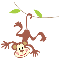 Monkey and liana